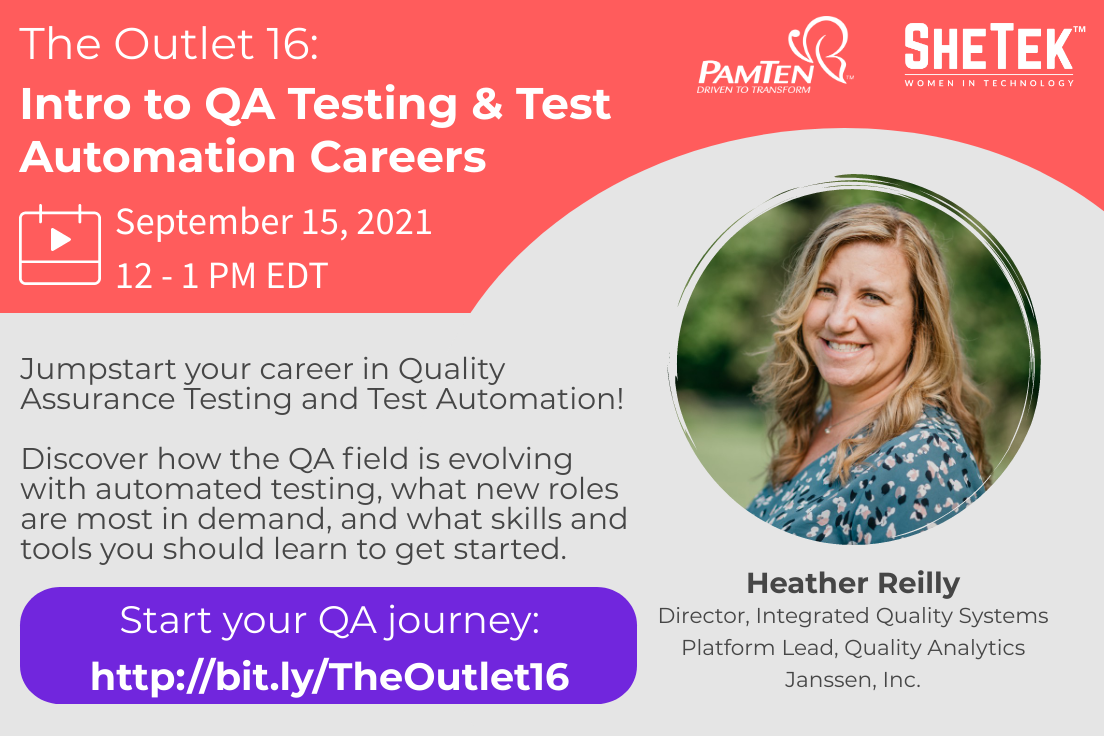 The Outlet 16: Intro to QA Testing & Test Automation Careers